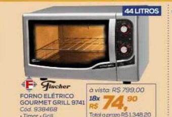 Lojas Colombo Forno elétrico gourmet grill 9741 fischer oferta