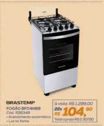 Lojas Colombo Brastemp fogão bfo4nbb oferta
