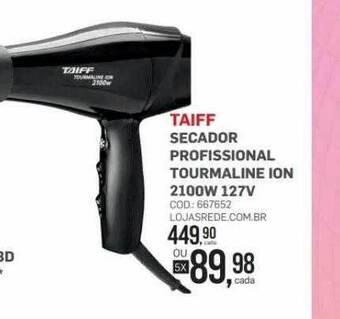 Taiff secador profissional tourmaline ion 2100w 127v