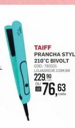 Taiff prancha style 210°c bivolt