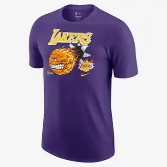 Camiseta nike los angeles lakers cartoon ball masculina