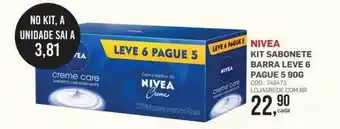 Lojas Rede Nivea kit sabonete barra oferta