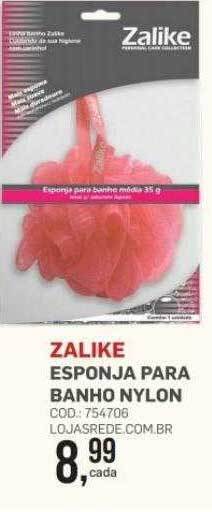 Zalike esponja para banho nylon