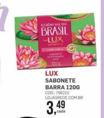 Lojas Rede Lux sabonete barra oferta