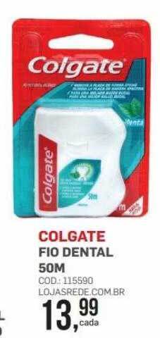 Lojas Rede Colgate fio dental oferta