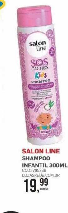 Lojas Rede Salon line shampoo infantil oferta