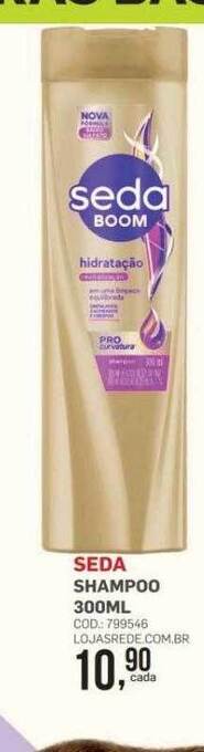 Lojas Rede Seda shampoo oferta
