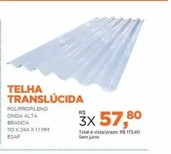 Telha translúcida