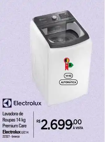 Zenir Electrolux lavadora de roupas 14kg premium care electrolux oferta