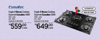Zenir Fogão 4 bocas cooktop gourmet esmaltec 4084 fogão 5 bocas cooktop gourmet esmaltec 5084 oferta