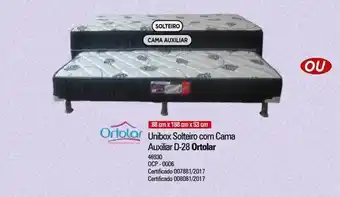 Zenir Unibox solteiro com cama auxiliar d-28 ortolar oferta