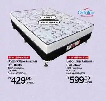 Unibox solteiro amazonas d-28 ortolar unibox casal amazonas d-28 ortolar