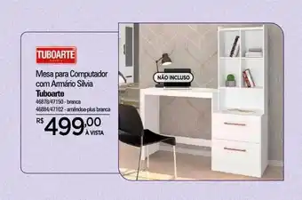 Zenir Mesa para computador com armário sílvia tuboarte oferta