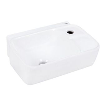 Leroy Merlin Lavatório suspenso eco 12,5x40x29cm branco celite oferta