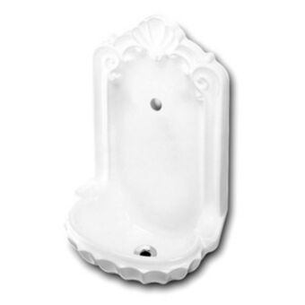 Lavatório suspenso retangular 65,5x43x29cm branco oratório celite