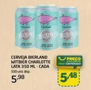 Cooper Cerveja bierland witbier charlotte lata - cada oferta