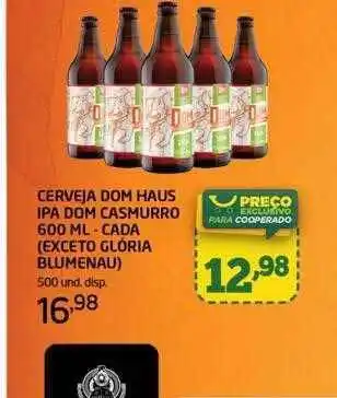 Cooper Cerveja dom haus ipa dom casmurro - cada exceto glória blumenau oferta