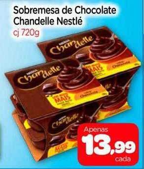 Sobremesa de chocolate chandelle nestlé