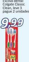 Supermercados Savegnago Escova dental colgate classic clean leve 3 pague 2 oferta