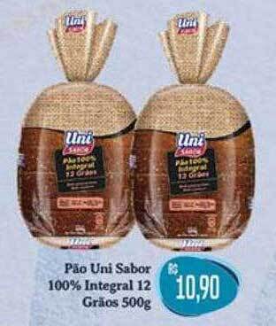 Proença Supermercados Pão uni sabor 100% integral oferta