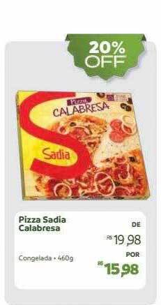 Pizza sadia calabresa
