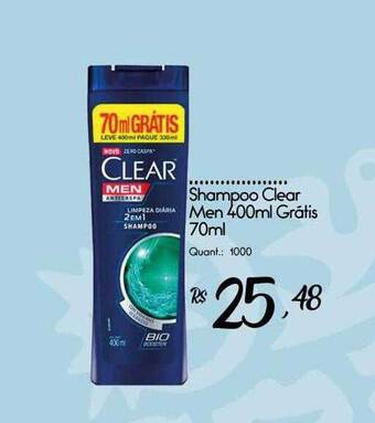 Giassi Supermercados Shampoo clear men oferta
