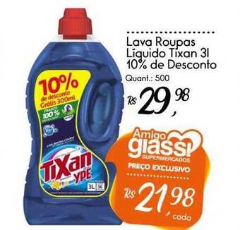 Lava roupas liquido tixan