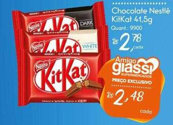 Giassi Supermercados Chocolate nestlé kitkat oferta