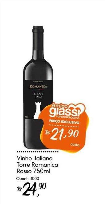 Giassi Supermercados Vinho italiano torre romanica rosso oferta