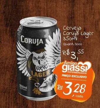 Giassi Supermercados Cerveja coruja lager oferta