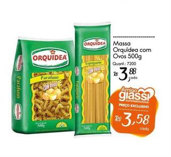 Giassi Supermercados Massa orquidea com ovos oferta