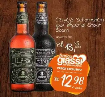 Giassi Supermercados Cerveja schornstein ipa imperial stout oferta