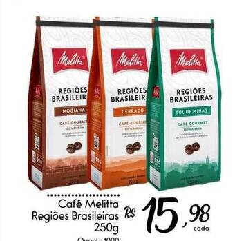 Giassi Supermercados Café melitta regiões brasileiras oferta