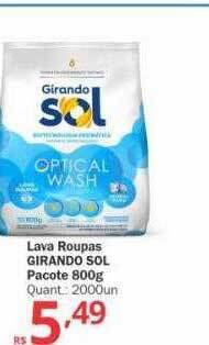 Althoff Supermercados Lava roupas girando sol pacote oferta