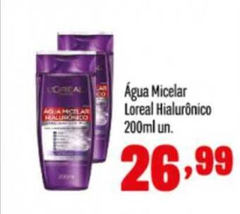 Rede Top Água micelar loreal hialurônico oferta