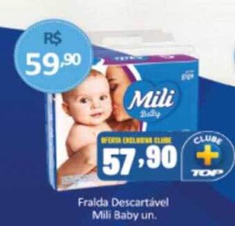 Rede Top Fralda descartável mili baby oferta