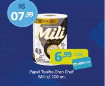 Papel toalha gran chef mili c- 200