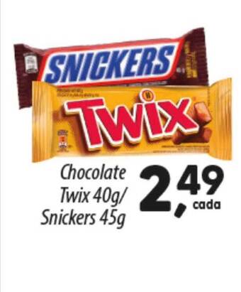 Asun Chocolate twix snickers oferta