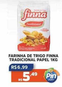Pinheiro Supermercado Farinha de trigo finna tradicional papel oferta