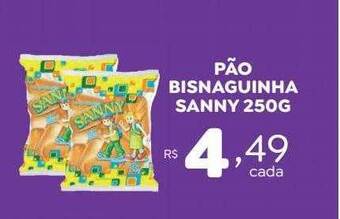Bahamas Supermercados Pão bisnaguinha sanny oferta