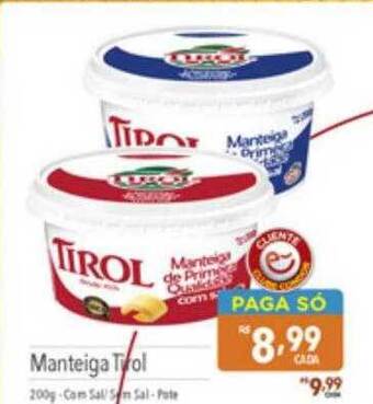 Supermercados Condor Manteiga tirol oferta