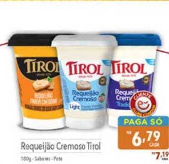 Supermercados Condor Requeijão cremoso tirol oferta