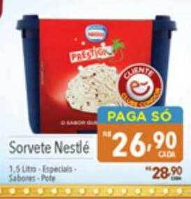 Supermercados Condor Sorvete nestlé oferta