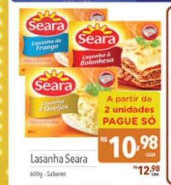 Supermercados Condor Lasanha seara oferta