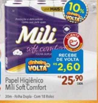 Supermercados Condor Papel higiênico mili soft comfort oferta