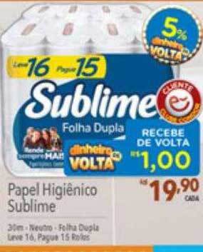 Supermercados Condor Papel higiênico sublime oferta