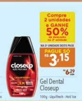 Supermercados Condor Gel dental closeup oferta