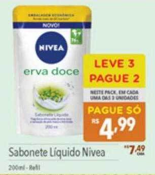 Supermercados Condor Sabonete liquido nivea leve 3 pague 2 oferta