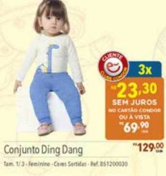 Supermercados Condor Conjunto ding dang oferta
