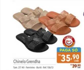 Supermercados Condor Chinelo grendha oferta